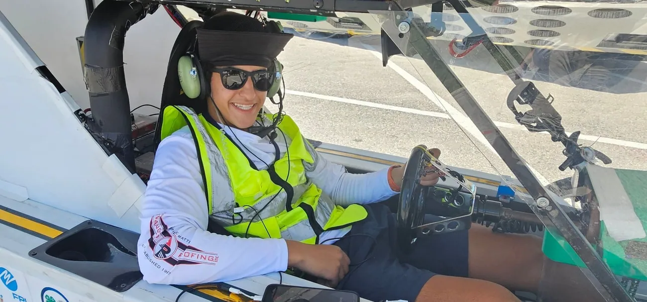 Solar car driver