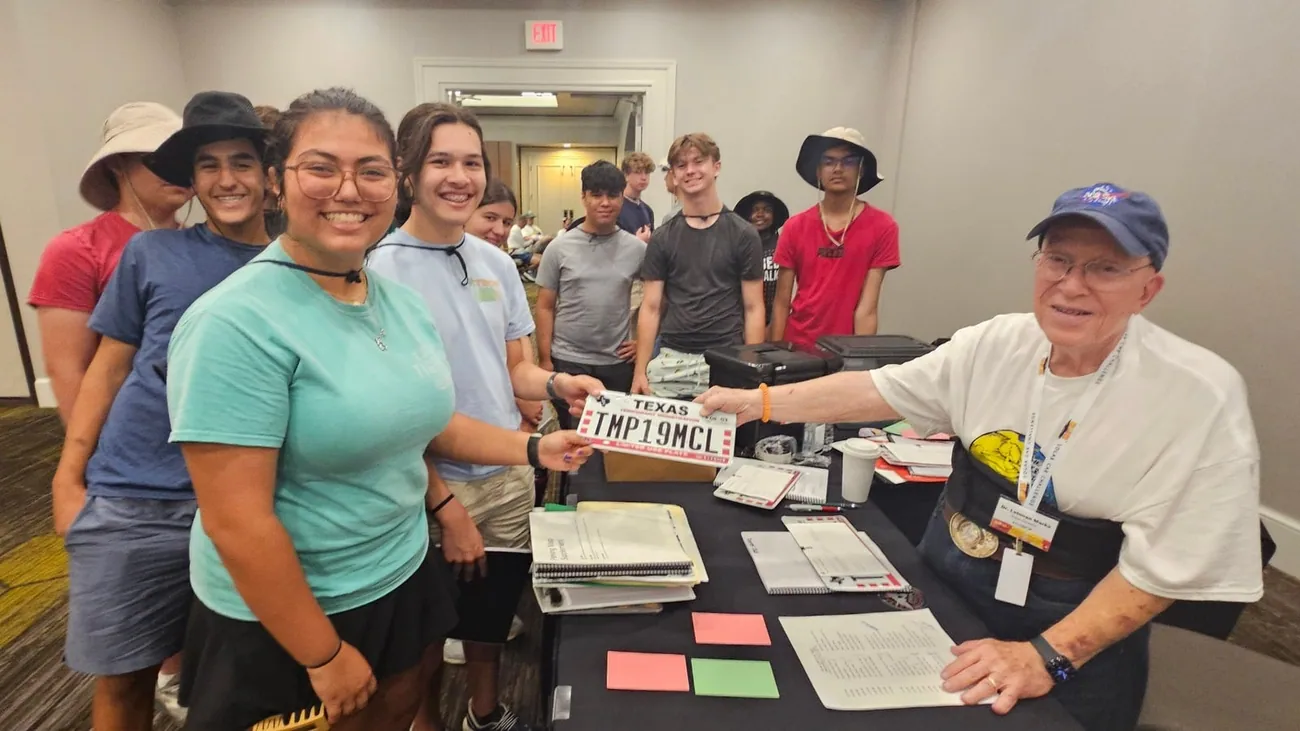 Members checking in during 2026 Solar Car Challenge scrutineering