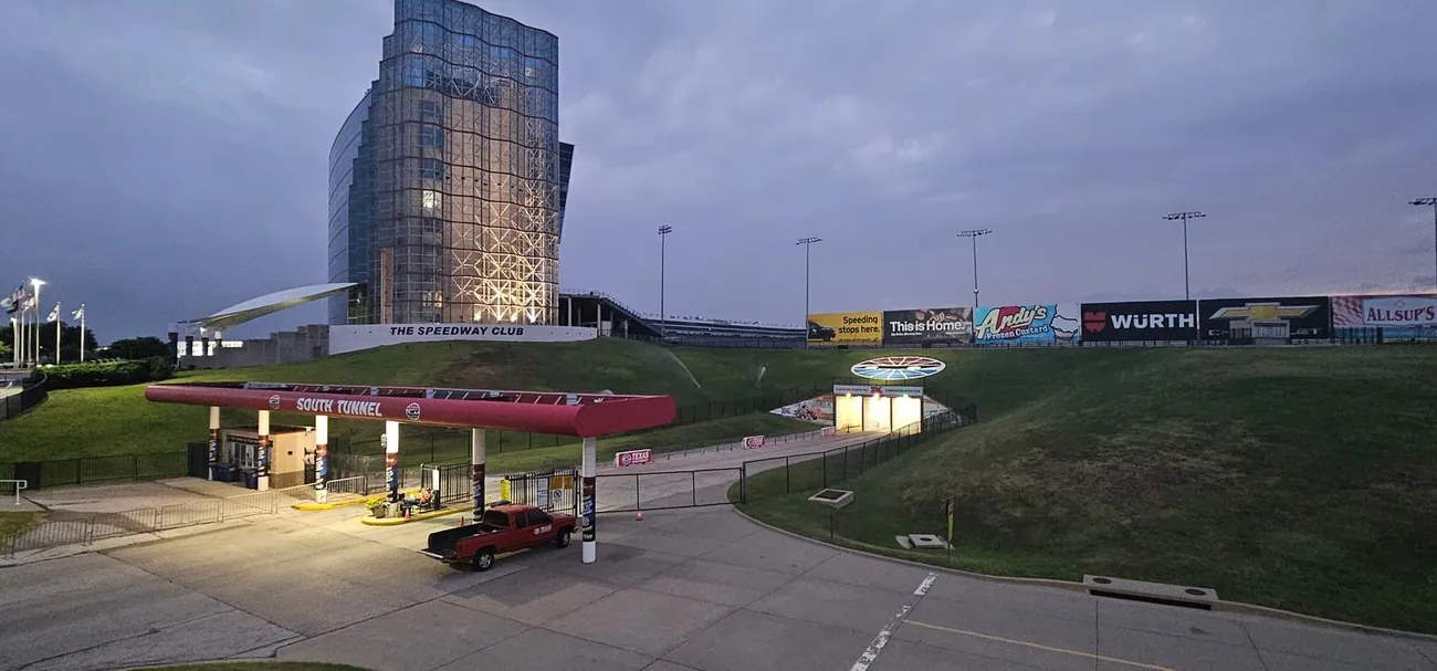 Texas Speedway at dusk